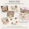 Mexico Pride Mega Bundle – Patriotic Sombrero Printables, Ephemera, Journal, Mexican Floral PNG Clipart, Seamless Pattern, Digital Download