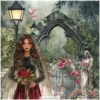 Gothic Veil Spring Clipart Set – Haunted Floral PNG Illustrations, Victorian Lace, Dark Spring Graphics, Romantic Gothic, Digital Download