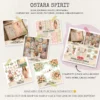 Ostara Spirit Mega Bundle – Pagan Spring Equinox Printables, Ephemera, Journal, Egg Rabbit PNG Clipart, Seamless Pattern, Digital Download