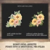 Honey Petal Archive Floral Arrangements, Peony Floral PNG, Yellow Peony Bouquet, Spring Flower Art, Floral Decor, Ornaments,Digital download