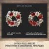 Gothic Veil Spring Floral Arrangements, Haunted Floral PNG, Camellia Bouquet, Dark Art, Dark Spring, Decor, Ornaments, Digital Download
