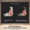 Bloom Wonderland Floral Arrangements, Rose Pink PNG, Rose Bouquet, Dreamy Floral Art, Floral Decor, Floral Ornaments, Digital download