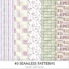 Gentle Apothecary Seamless Patterns, Herbal JPEG, Lavender Pattern, Chamomile, Rosemary, Botanical Repeating Pattern,Digital Scrapbook Paper