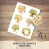 Honey Petal Archive Floral Arrangements, Peony Floral PNG, Yellow Peony Bouquet, Spring Flower Art, Floral Decor, Ornaments,Digital download