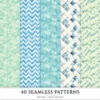 Hydrangea Haven Seamless Patterns, Romantic Floral JPEG, Botanical Pattern, Springtime, Hydrangea Repeating Pattern, Digital Scrapbook Paper
