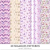 Wildflower Nook Seamless Patterns, Cozy Reading JPEG, Books and Candles Pattern, Reading Nook Repeating Pattern, Digital Scrapbook Paper