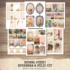 Ostara Spirit Ephemera & Folio Kit – Pagan Spring Equinox, Goddess Ritual Printables, Eggs, Rabbits, Florals Tags, Kits, Digital Download