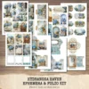 Hydrangea Haven Ephemera & Folio Kit – Spring Cottage Garden, Romantic Floral Printables, Vintage, Blue Floral Tags, Kits, Digital Download