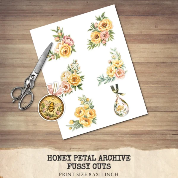Honey Petal Archive Floral Arrangements, Peony Floral PNG, Yellow Peony Bouquet, Spring Flower Art, Floral Decor, Ornaments,Digital download