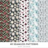 Gothic Veil Spring Seamless Patterns, Haunted Floral JPEG, Gothic Pattern, Lace, Dark Floral Repeating Pattern, Digital Scrapbook Paper