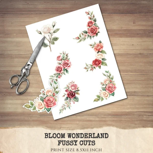 Bloom Wonderland Floral Arrangements, Rose Pink PNG, Rose Bouquet, Dreamy Floral Art, Floral Decor, Floral Ornaments, Digital download