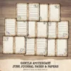 Gentle Apothecary Junk Journal Pages & Papers – Vintage Herb Jars, Botanical Printable, Lavender Scrapbook, Rosemary, Digital Download