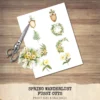 Spring Wanderlust Floral Arrangements, Spring Floral PNG, Wildflowers Bouquet, Meadow Art, Yellow Floral, Decor, Ornaments, Digital Download