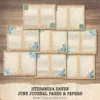 Hydrangea Haven Junk Journal Pages & Papers – Spring Cottage Garden, Romantic Floral Printable, Scrapbook, Cottagecore, Digital Download