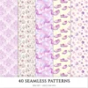 Wildflower Nook Seamless Patterns, Cozy Reading JPEG, Books and Candles Pattern, Reading Nook Repeating Pattern, Digital Scrapbook Paper