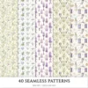 Gentle Apothecary Seamless Patterns, Herbal JPEG, Lavender Pattern, Chamomile, Rosemary, Botanical Repeating Pattern,Digital Scrapbook Paper