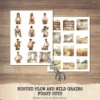 Rusted Plow and Wild Grains Clipart Set – Rustic Farm Illustrations, Masculine Harvest Graphics, Vintage Farmhouse, Harvest,Digital download