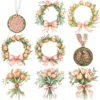 Ostara Spirit Floral Arrangements, Spring Floral PNG, Tulip Bouquet, Tulip Art, Floral Pagan, Decor, Ornaments, Digital Download