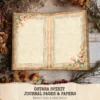 Ostara Spirit Junk Journal Pages & Papers – Pagan Spring Equinox, Goddess Ritual Printable, Eggs, Rabbits, Scrapbook, Digital Download