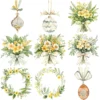 Spring Wanderlust Floral Arrangements, Spring Floral PNG, Wildflowers Bouquet, Meadow Art, Yellow Floral, Decor, Ornaments, Digital Download