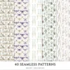 Gentle Apothecary Seamless Patterns, Herbal JPEG, Lavender Pattern, Chamomile, Rosemary, Botanical Repeating Pattern,Digital Scrapbook Paper