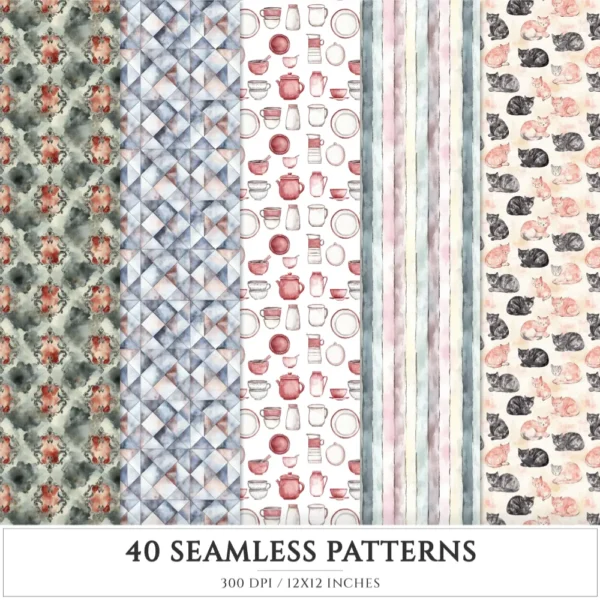 Gothic Veil Spring Seamless Patterns, Haunted Floral JPEG, Gothic Pattern, Lace, Dark Floral Repeating Pattern, Digital Scrapbook Paper