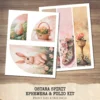 Ostara Spirit Ephemera & Folio Kit – Pagan Spring Equinox, Goddess Ritual Printables, Eggs, Rabbits, Florals Tags, Kits, Digital Download