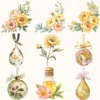 Honey Petal Archive Floral Arrangements, Peony Floral PNG, Yellow Peony Bouquet, Spring Flower Art, Floral Decor, Ornaments,Digital download
