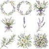 Gentle Apothecary Floral Arrangements, Harbal Floral PNG, Lavender Bouquet, Chamomile Art, Rosemary PNG, Decor, Ornaments, Digital Download