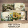 Spring Wanderlust Junk Journal Pages & Papers – Countryside Travel, Springtime Printable, Wildflowers Scrapbook, Farmhouse, Digital Download