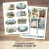 Hydrangea Haven Ephemera & Folio Kit – Spring Cottage Garden, Romantic Floral Printables, Vintage, Blue Floral Tags, Kits, Digital Download