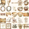 Rusted Plow and Wild Grains Clipart Set – Rustic Farm Illustrations, Masculine Harvest Graphics, Vintage Farmhouse, Harvest,Digital download