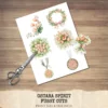 Ostara Spirit Floral Arrangements, Spring Floral PNG, Tulip Bouquet, Tulip Art, Floral Pagan, Decor, Ornaments, Digital Download