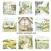 Spring Wanderlust Clipart Set – Countryside PNG Illustrations, Pastel Travel, Springtime Graphics, Bicycle, Wildflowers, Digital Download
