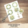 Spring Wanderlust Floral Arrangements, Spring Floral PNG, Wildflowers Bouquet, Meadow Art, Yellow Floral, Decor, Ornaments, Digital Download