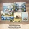 Hydrangea Haven Junk Journal Pages & Papers – Spring Cottage Garden, Romantic Floral Printable, Scrapbook, Cottagecore, Digital Download