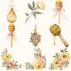 Honey Petal Archive Floral Arrangements, Peony Floral PNG, Yellow Peony Bouquet, Spring Flower Art, Floral Decor, Ornaments,Digital download