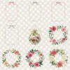 Bloom Wonderland Floral Arrangements, Rose Pink PNG, Rose Bouquet, Dreamy Floral Art, Floral Decor, Floral Ornaments, Digital download