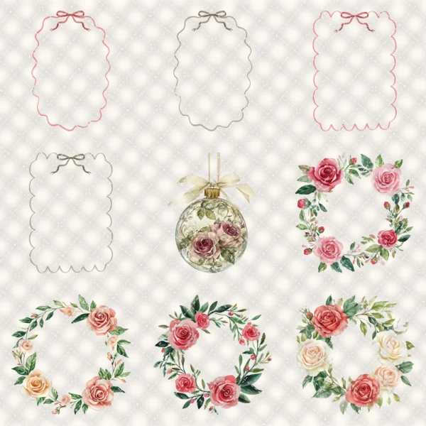 Bloom Wonderland Floral Arrangements, Rose Pink PNG, Rose Bouquet, Dreamy Floral Art, Floral Decor, Floral Ornaments, Digital download