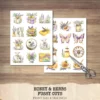 Honey and Herbs Clipart Set – Lavender Herb Illustrations, Honey Pot Graphics, Rustic Recipe, Rosemary PNG Clipart, Digital download