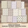 Gentle Apothecary Junk Journal Pages & Papers – Vintage Herb Jars, Botanical Printable, Lavender Scrapbook, Rosemary, Digital Download