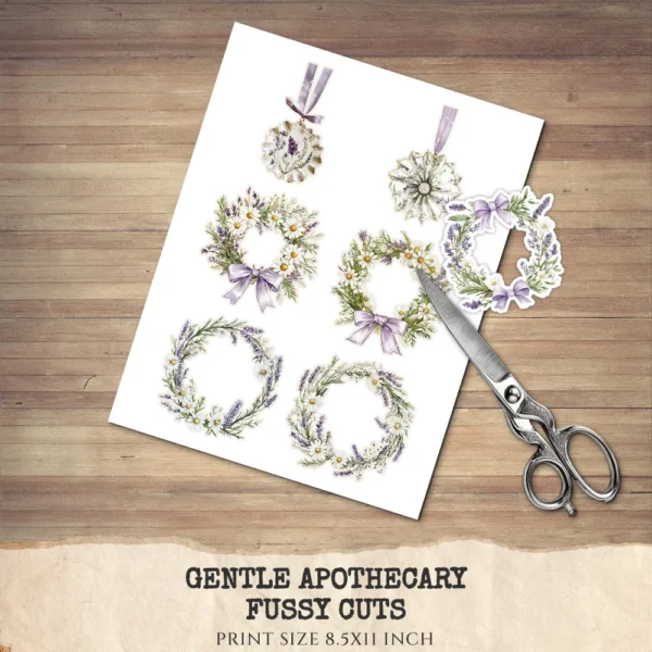 Gentle Apothecary Floral Arrangements, Harbal Floral PNG, Lavender Bouquet, Chamomile Art, Rosemary PNG, Decor, Ornaments, Digital Download