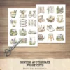 Gentle Apothecary Clipart Set – Vintage Herb Jars PNG Illustrations, Botanical Graphics, Lavender, Chamomile, Rosemary, Digital download