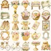 Honey Petal Archive Clipart Set – Vintage Botanical Illustrations, Antique Floral Graphics, Springtime, Spring Peony, Digital download