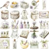 Gentle Apothecary Clipart Set – Vintage Herb Jars PNG Illustrations, Botanical Graphics, Lavender, Chamomile, Rosemary, Digital download
