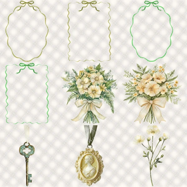 Spring Wanderlust Floral Arrangements, Spring Floral PNG, Wildflowers Bouquet, Meadow Art, Yellow Floral, Decor, Ornaments, Digital Download