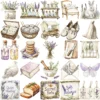 Gentle Apothecary Clipart Set – Vintage Herb Jars PNG Illustrations, Botanical Graphics, Lavender, Chamomile, Rosemary, Digital download