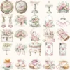 Swan Ballet Clipart Set – Swan Lake Ballerina Illustrations, Pink Ballet Dancer Graphics, Party Designs PNG, Pink Peonies, Digital download