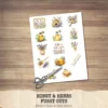 Honey and Herbs Clipart Set – Lavender Herb Illustrations, Honey Pot Graphics, Rustic Recipe, Rosemary PNG Clipart, Digital download
