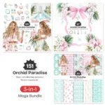 Orchid Paradise Mega Bundle – Tropical Vacation PNG Illustrations, Summer Resort Graphics, Poolside Drinks, Spa Wellness, Digital Download